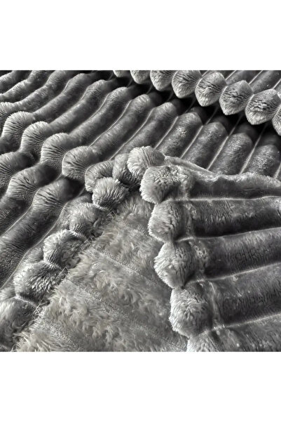 MİNG Lİ Soft & Warm 1500 grams Striped Flannel Blanket - Versatile Double Blanket, 220x200cm, & All Seasons