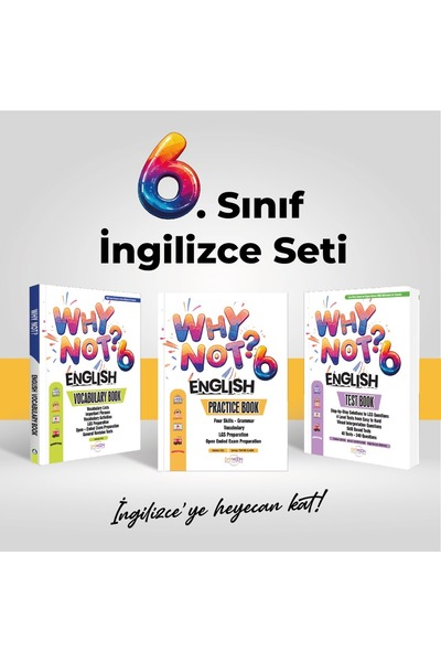 Daymoon Publishing WHY NOT? 6. SINIF PRACTİCE BOOK-TEST BOOK-VOCABULARY BOOK ...