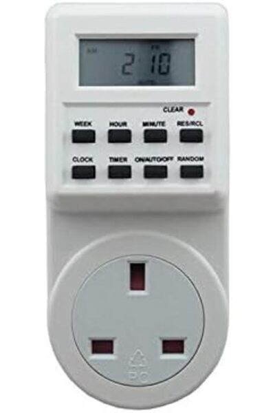 Generic AC 230V Smart Home Plug-in LCD Display Clock Summer Time Function 12/24 Hours Changeable Timer Switc