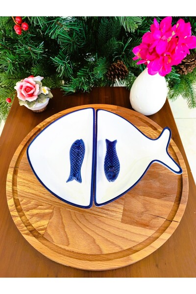 Madame Coco Marines Presentation Plate - 2 Pieces - 23 cm