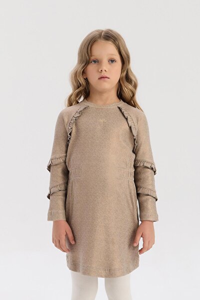 Tyess Φόρεμα για κορίτσια BG Store σε καφέ χρώμα