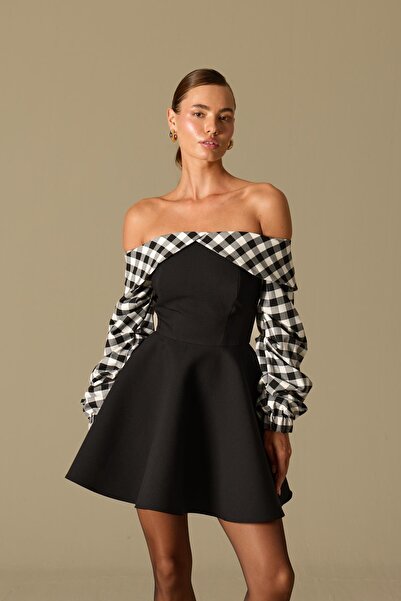 NOK İSTANBUL ILLUSION MINI DRESS Black