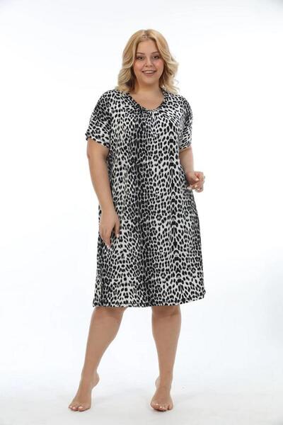 Etoile 72525 Bb Battal Half Sleeve Dress