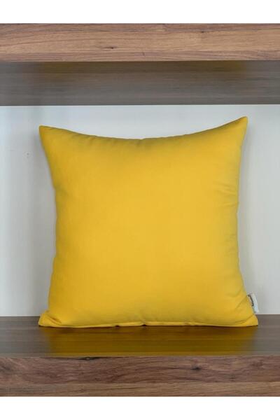 KIRLENTİM Plain Yellow Throw Pillow Cover