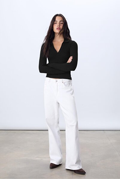 Stradivarius Dikişsiz Polo Tişört