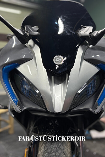 Banxtre CFMOTO SR250 için Delikli Far Üstü Sticker Seti Aydınlatma Engellemez...