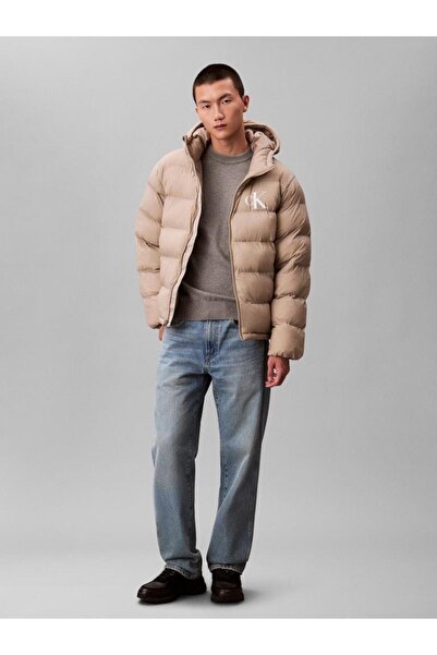 Calvin Klein LS NYLON MONOGRAM PUFFER JKT