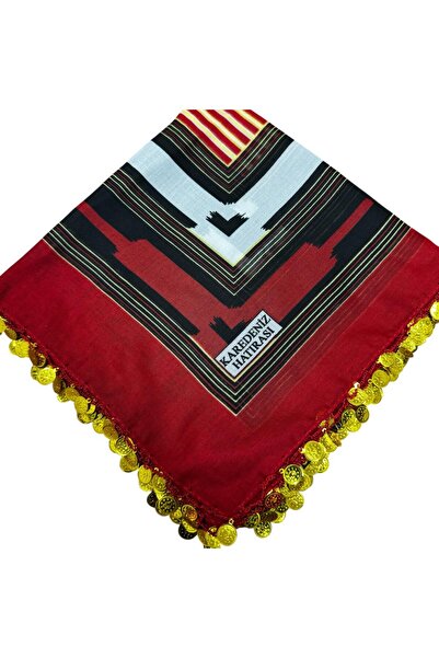 mih avm Karadeniz Yöresel Keşan Yazma - Tülbent Kırmızı