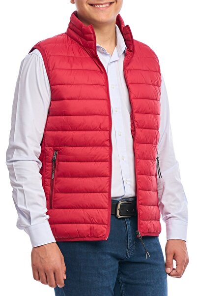 Centini Men's slim vest, Urban fit, ruby ​​red