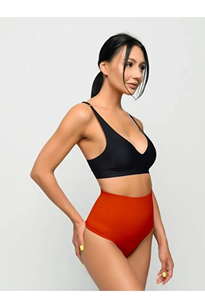 MİSTİRİK Montela Model Yüksek Bel String Slip Göbek Gizleyen Model Kırmızı Renk