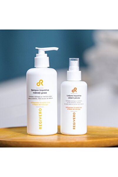 REGIVERO Set ingrijire par anti-matreata grasa cu efect calmant, sebo-regulator