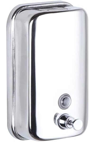 Generic 304 Stainless Steel Bathroom Soap Dispenser Simple Hotel Home Wall Mounted Manual Shower Fluid Bottl