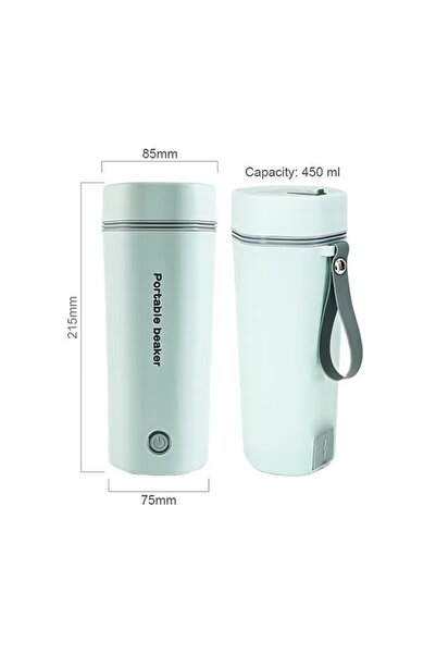 ET-LIFE Portable Electric Kettle, Stainless Steel Liner Travel Electric Cup Home Mini Heating Teapot 350ml