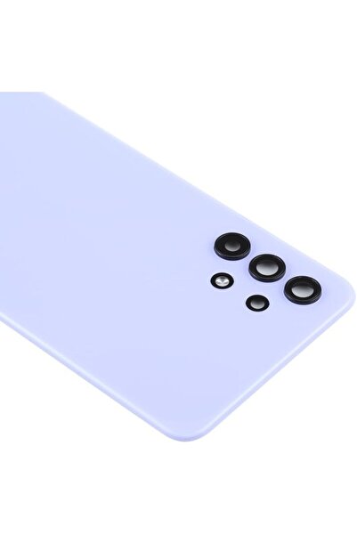 Generic For Samsung Galaxy A32 5G Battery Back Cover with Camera Lens Cover - Purple