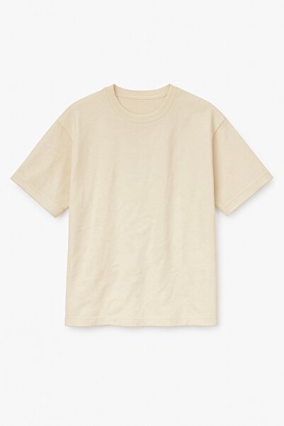 Altair Tr Oversize Beige Unisex Photo Printed T-Shirt