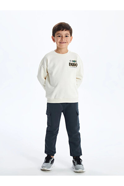 LC Waikiki LCW Kids Antrasit Beli Lastikli Kalın Erkek Çocuk Jogger Eşofman Altı