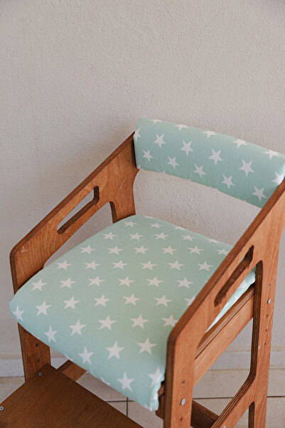 Montessori Bebaby Kolçaklı sandalyesi minder takim yesil