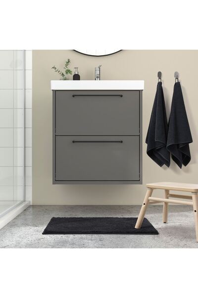 IKEA Bath Mat, Black, 40X60 cm