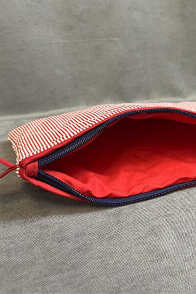 Uretti - Aegean 7366 Handmade Striped Model Clutch / Portfolio Bag - 21cm X 29cm