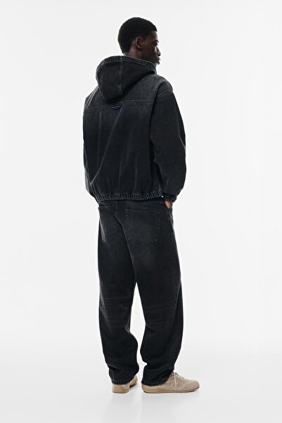 Pull & Bear Kapüşonlu denim ceket