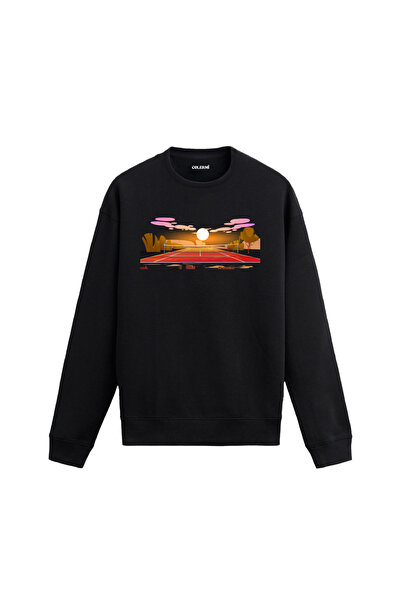 Colermi سويت شيرت ملعب التنس غن باتش مين (Sunset)