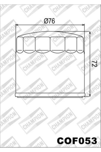 FERODO COF053 MOTORCYCLE OIL FILTER - COMPATIBLE WITH CHAMPION, CAGIVA, DUCAT...