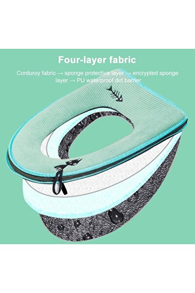Generic Washable Bathroom Toilet Seat Cover Warmer Soft Cushion Pad Closestool Lid Mat Household Products -
