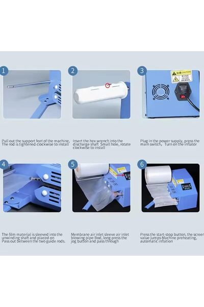 Generic C15 Buffer Air Cushion Machine Gourd Film Bubble Film Air Pillow Filling Bag Automatic Inflator Bubb