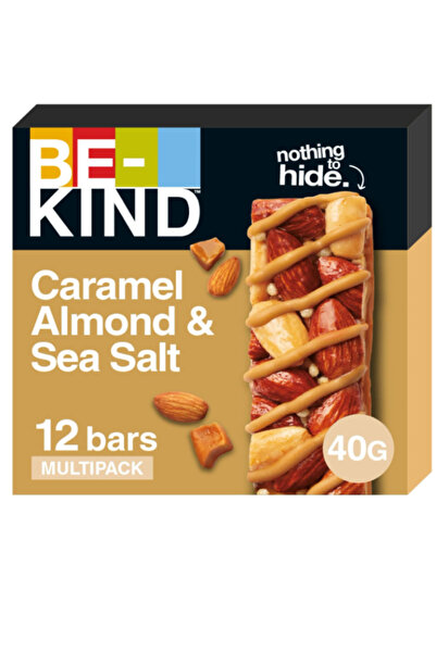 BE-KIND كراميل اللوز وملح البحر (12 × 40 جم) × 6 علب