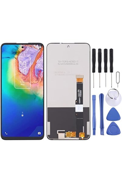 Generic شاشة LCD ومحول رقمي تجميع كامل لهاتف TCL 20 5G T781 T781K T781H
