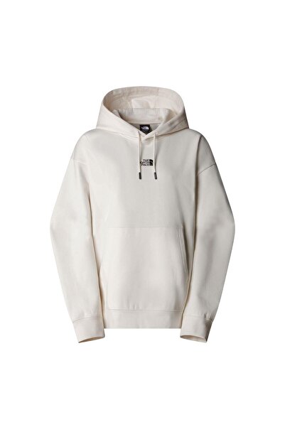 THE NORTH FACE W ESSENTIAL OVERSIZE HOODIE Kadın Sweatshirt NF0A89ENQLI1 Beyaz-S