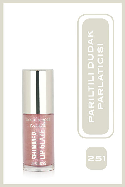 Golden Rose Mood Shimmer Lip Glaze No: 251 Bubble Pink - Çok Boyutlu Işıltılı...