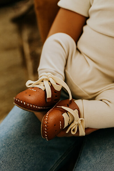 Torun Kids Genuine Leather First Step Summer Hand-Stitched Baby Booties Baby Moccasins Baby Slippers Children's Shoes