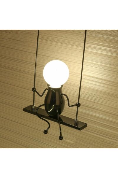 Generic E27 LED Personality Creative Retro Wrought Iron Villain Wall Lamp without Bulb (Red)