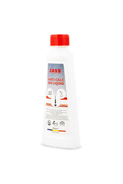 Zass Liquid descaling agent Bio, ZDL 02, For Irons, Ironing, Steam Mops and Cleaners, 250 ml