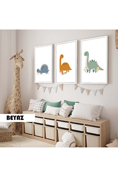 Harika bir ev Dečija soba Dnevna soba - Minimalistički moderni boemski DINOSA...