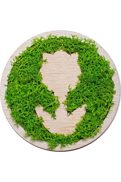 OEM Decor Lalea HH1533 din lemn Personalizat cu Licheni - 30x30 cm