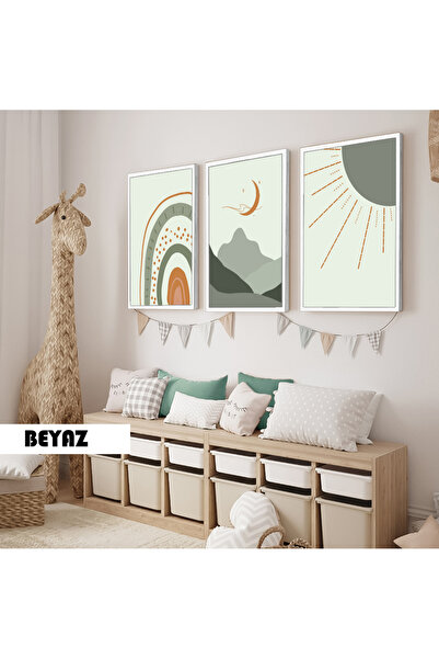 Harika bir ev Дитяча кімната Вітальня - Мінімалістичний сучасний богемський С...