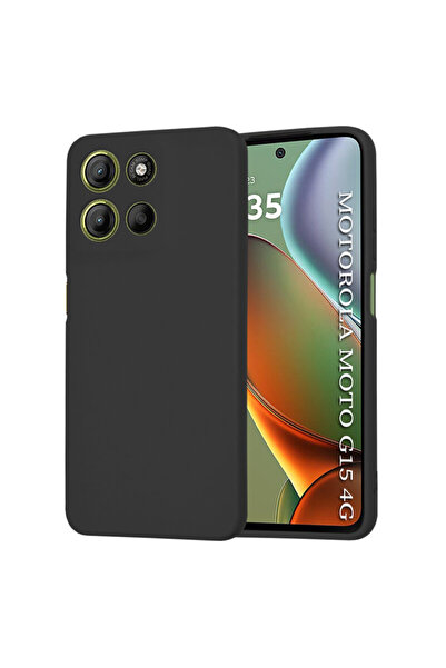 Techsuit Silicone Case for Motorola Moto G15 SoftFlex, Black