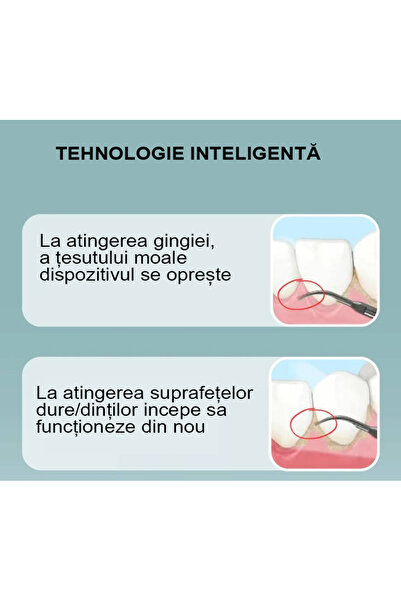 Novastride Dispozitiv Curățare Dinti Ultrasonic pentru Igiena Orală – Detartraj, 5 Moduri, LED, Reîncărcabil
