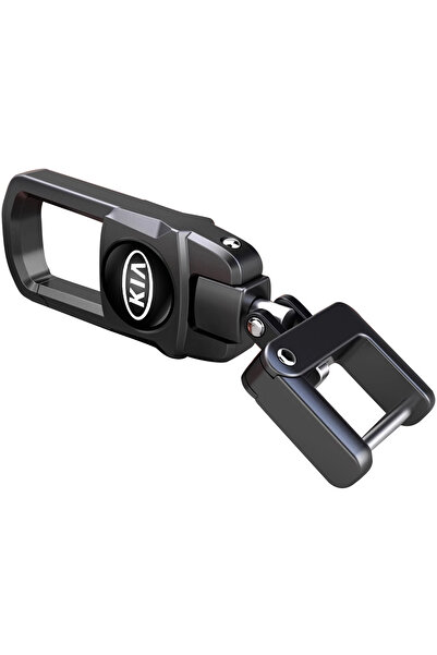 OEM Breloc auto metalic, Kia, design premium, aluminiu, negru