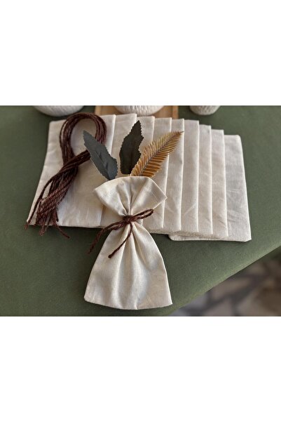 NURGİTA HOME Natural Keten Çok Amaçlı Bez Kese 9x12 Lavanta Kesesi - Hediye Kesesi - Takı Kesesi (50 Adet)