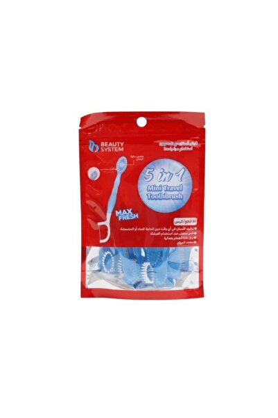 BEAUTY SYSTEM Toothbrush with Toothpaste and Floss - 10 Pieces