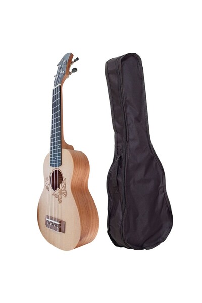 LongMoon UK21B Soprano Ukulele Kelebek
