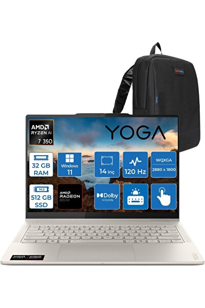 LENOVO yoga 7 2-In-1 14AKP10 Amd Ryzen Aı 7 350 Aı 32GB Ddr5 512GB SSD 14" 2....
