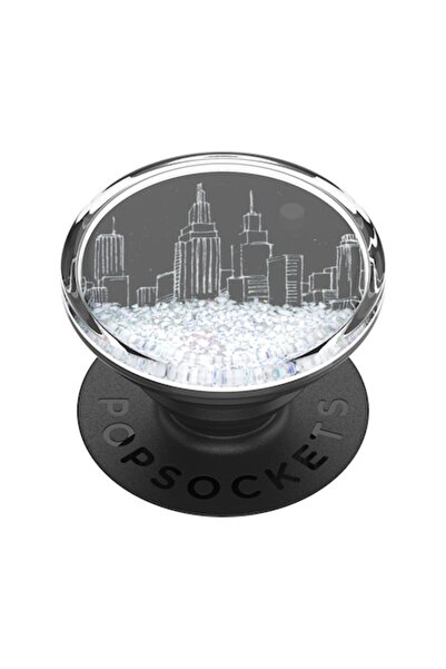 popsocket Suport de telefon, T59, Plastic dur, Glob de zăpadă Tidepool Cityscape
