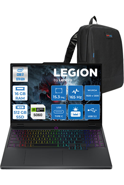LENOVO Legion 5 I7 13650HX 16GB Ddr5 512GB 8GB/RTX5060/115W 15.3" 165Hz W11PR...