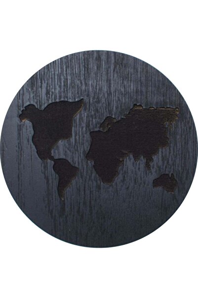 OEM Decor Inconjurul Lumii Blank HH1505 din lemn pentru Licheni - 50x50 cm