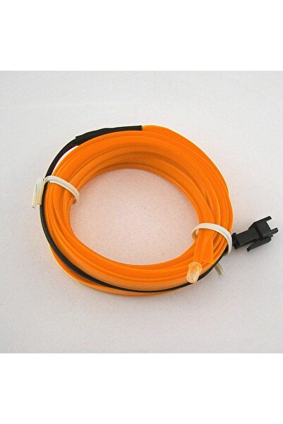 Generic Car LED EL Wire Neon Light Strip with 12V Cigarette Lighter Adapter for Interior Decoration Orange