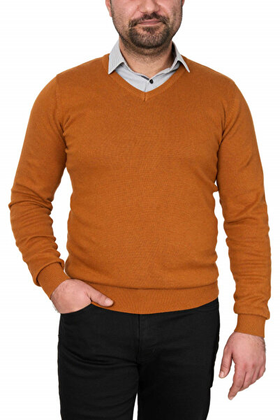 Centini Pulover barbat in anchior, Glory, orange brown
